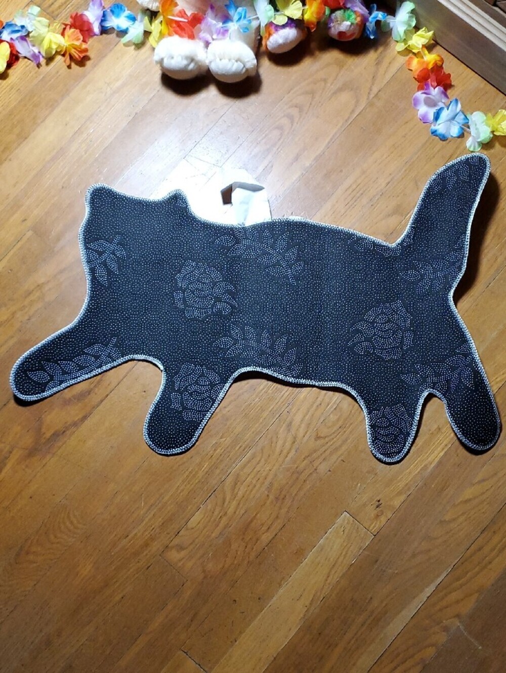 Decorative Cat Mat - Orange & Black Calico Design - Picture 2 of 10
